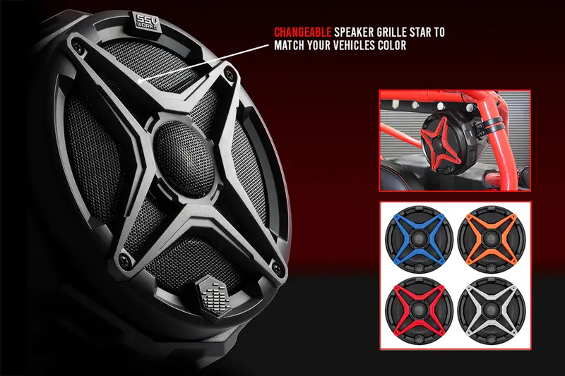 Ssv Works Interchangeable 8" Color Grilles Speaker - 1 Pair 1