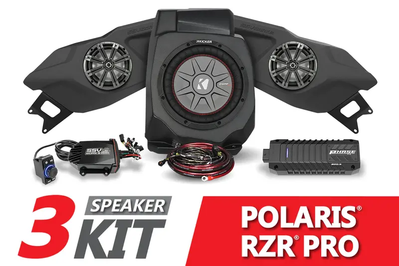 Ssv Works Kicker 3-Speaker Plug-&-Play System - 2020-2023 Polaris Rzr Pro 1