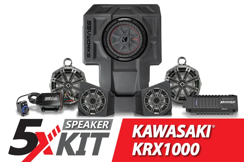 Ssv Works Phase X 5-Speaker Kicker Audio-Kit - 2020-2023 Kawasaki Krx1000 2-Seater 1