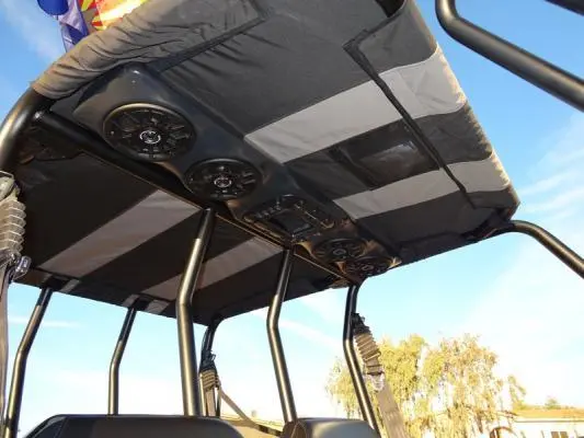 Ssv Works Polaris Ranger 4-Speaker Overhead Weather Proof Sound Bar 2