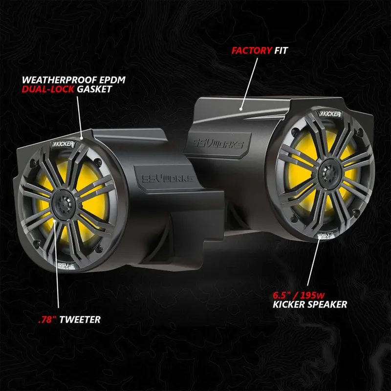 Ssv Works Polaris Rzr Pro Series In-Dash 6.5" Speaker-Pods 4