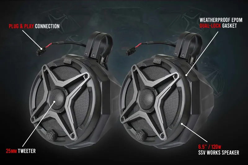 Ssv Works Universal 6.5In Cage-Mounted Speaker-Pods 2