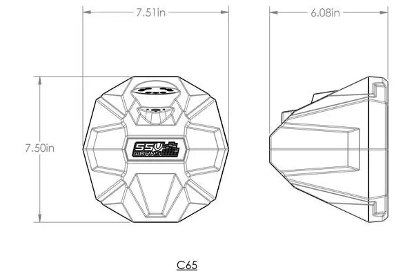Ssv Works Universal 6.5In Cage-Mounted Speaker-Pods 6