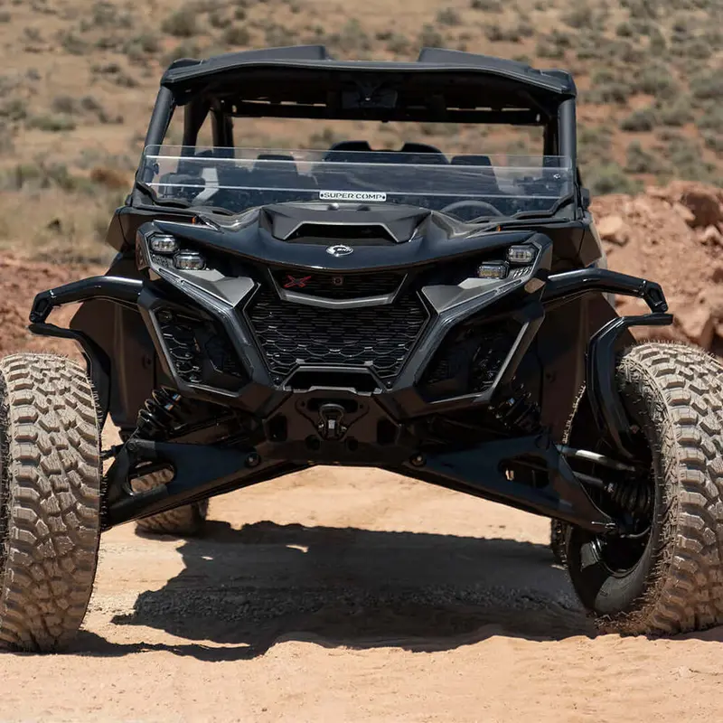 Super Comp Can-Am Maverick R Polycarbonate Half Front Windshield 2