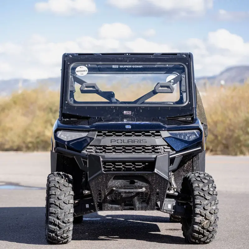 Super Comp Polaris Ranger Front Vented Windshield 2