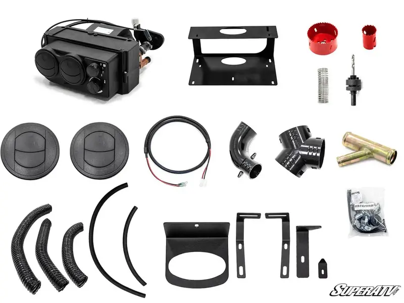 Superatv '19+ Polaris Ranger Crew Xp 1000 Cab Front & Rear Heater 1
