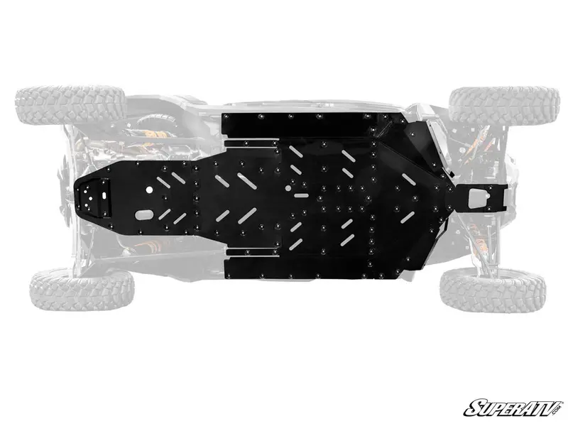 Superatv 2024 Polaris Rzr Xp 4 Full Skid Plate 1