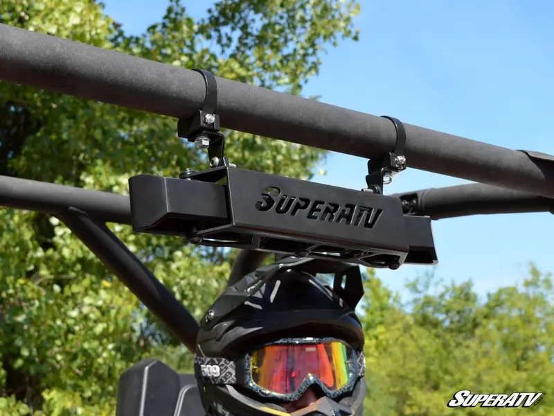 Superatv 3 Panel Rear View Mirror With 1.75” Clamps 2
