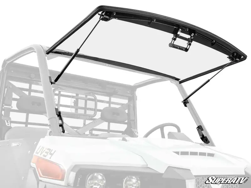 Superatv Bobcat Uv34 Scratch-Resistant Flip Windshield 1