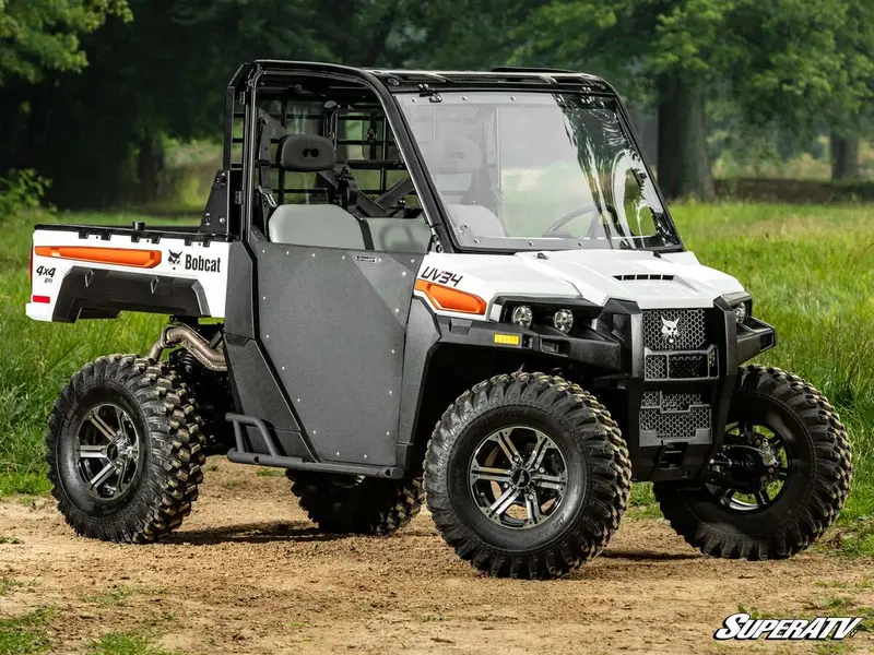 Superatv Bobcat Uv34 Scratch-Resistant Flip Windshield 2