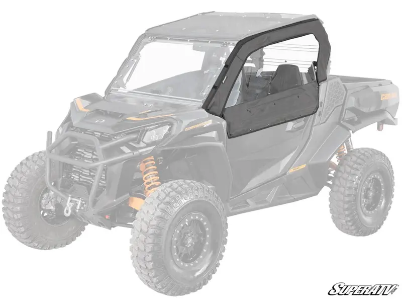 Superatv Can-Am Commander Primal Soft Cab Enclosure Upper Doors 1