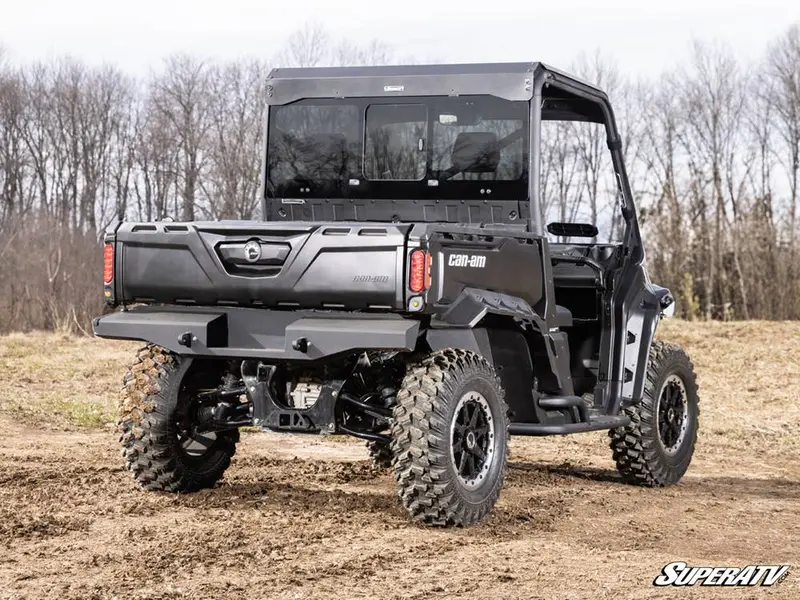 Superatv Can-Am Defender Glass Sliding Rear Windshield 2