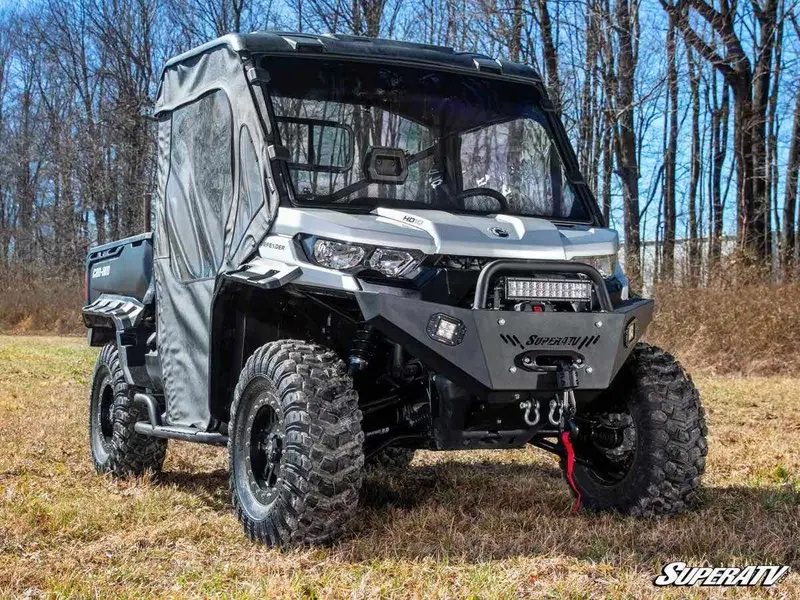 Superatv Can-Am Defender Heavy Weight Winch-Ready Front Bumper 2