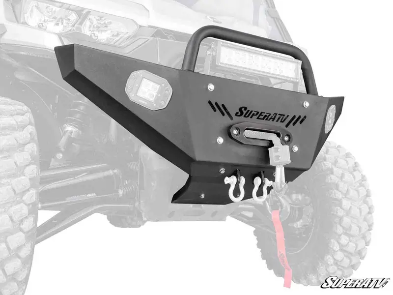 Superatv Can-Am Defender Heavy Weight Winch-Ready Front Bumper 3