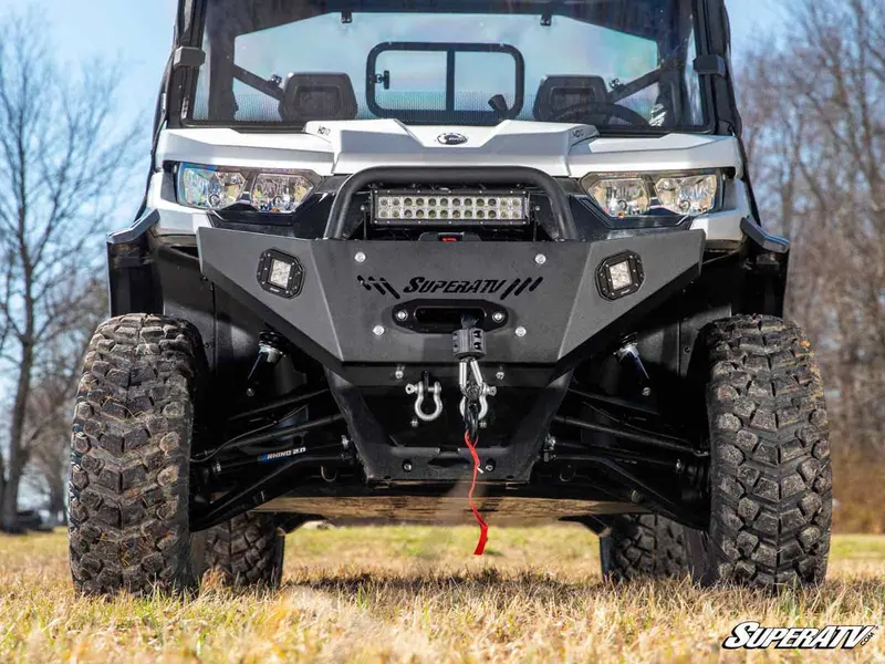 Superatv Can-Am Defender Heavy Weight Winch-Ready Front Bumper 6