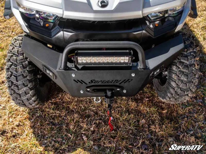 Superatv Can-Am Defender Heavy Weight Winch-Ready Front Bumper 7