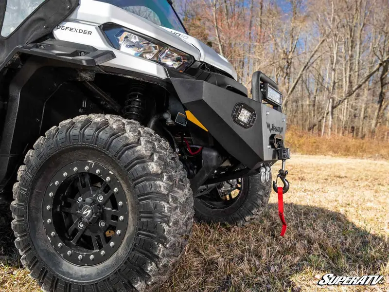 Superatv Can-Am Defender Heavy Weight Winch-Ready Front Bumper 8