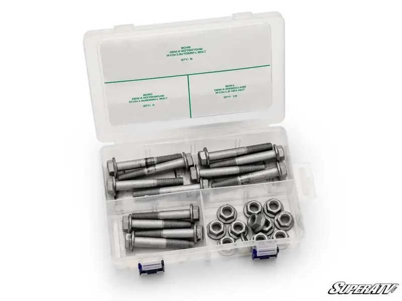 Superatv Can-Am Defender Up & Running Suspension Bolt Kit 1