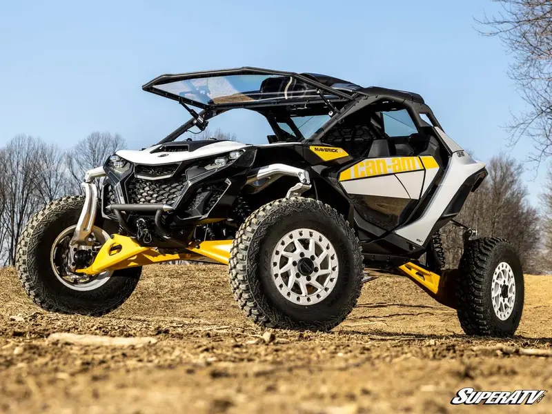 Superatv Can-Am Maverick R Maxdrive Power Flip Windshield 2