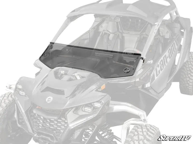 Superatv Can-Am Maverick R Scratch-Resistant Half Windshield 2