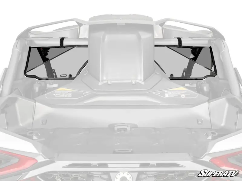 Superatv Can-Am Maverick R Scratch-Resistant Rear Windshield 1
