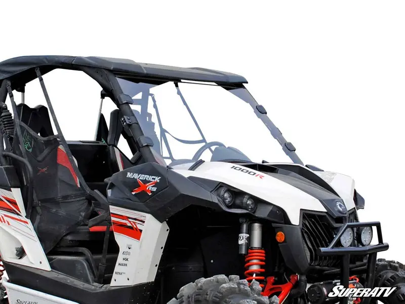 Superatv Can-Am Maverick Scratch Resistant Full Windshield 1