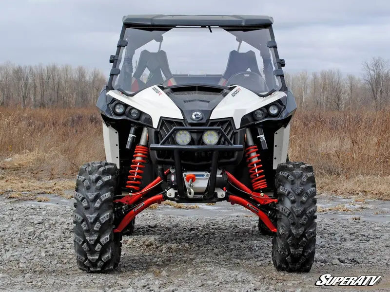 Superatv Can-Am Maverick Scratch Resistant Full Windshield 2
