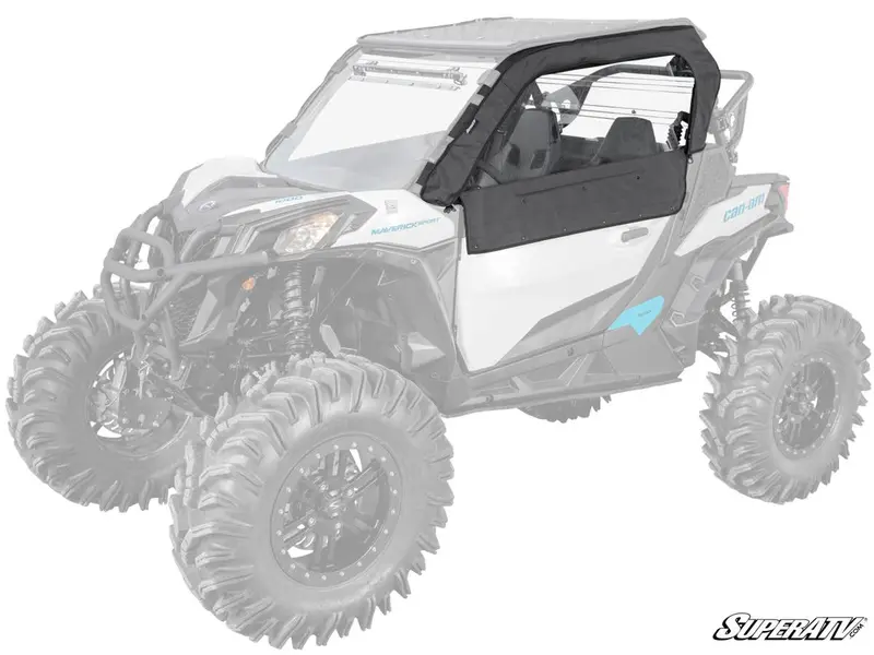 Superatv Can-Am Maverick Sport Primal Soft Cab Enclosure Upper Doors 1