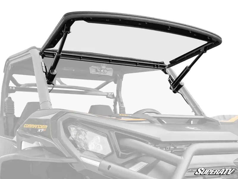 Superatv Can-Am Maverick Trail Maxdrive Power Flip Windshield 1