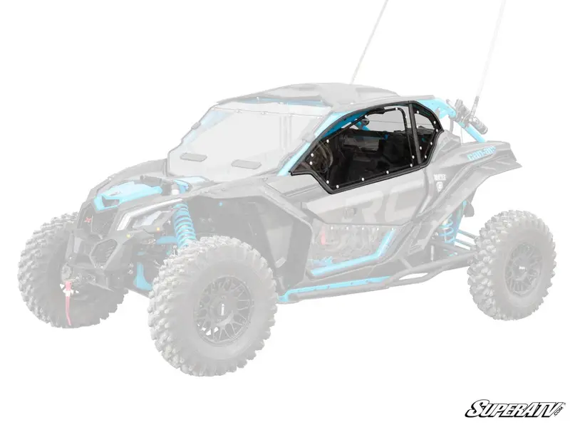 Superatv Can-Am Maverick X3 Hard Cab Enclosure Upper Doors 1