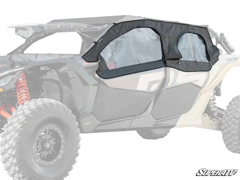 Superatv Can-Am Maverick X3 Max Primal Soft Cab Enclosure Upper Doors 1