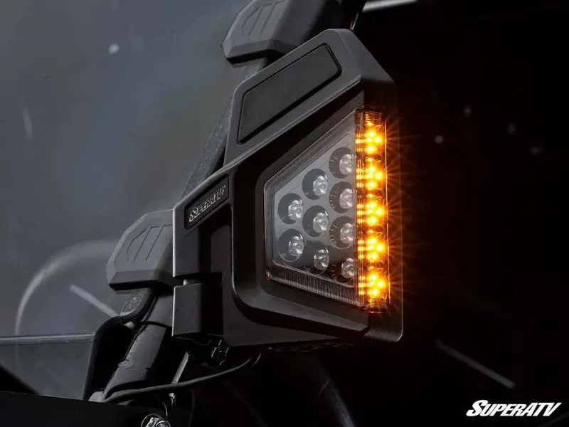 Superatv Cf Moto Dual Section Led Side View Mirrors 2