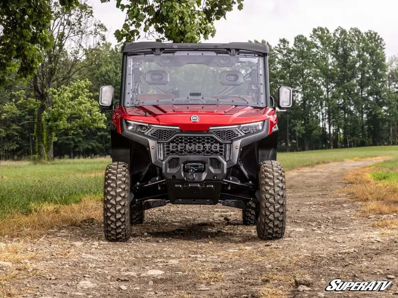 Superatv Cf Moto Uforce U10 Pro Scratch-Resistant Flip Windshield 2