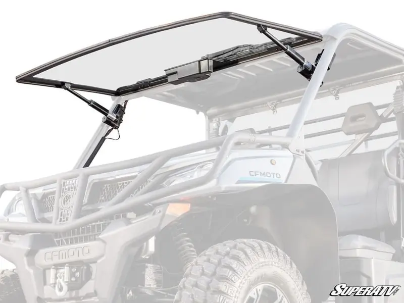 Superatv Cfmoto Uforce 1000 Maxdrive Power Flip Glass Windshield 1