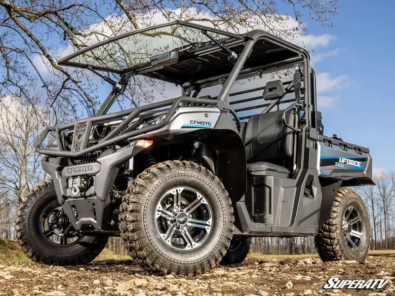 Superatv Cfmoto Uforce 1000 Maxdrive Power Flip Glass Windshield 2