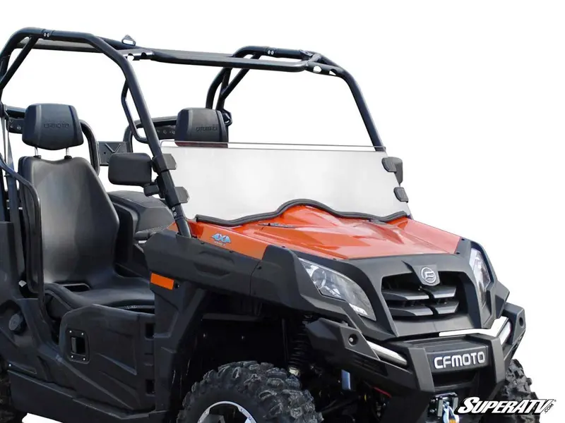 Superatv Cfmoto Uforce 800 Scratch Resistant Half Windshield 1