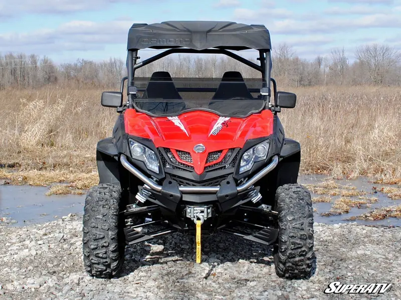 Superatv Cfmoto Zforce 1000 Scratch-Resistant Half Windshield 2