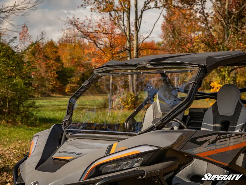 Superatv Cfmoto Zforce 950 Scratch Resistant Full Windshield 2