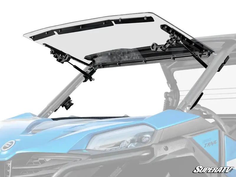 Superatv Cfmoto Zforce 950 Sport Scratch-Resistant Flip Windshield 1