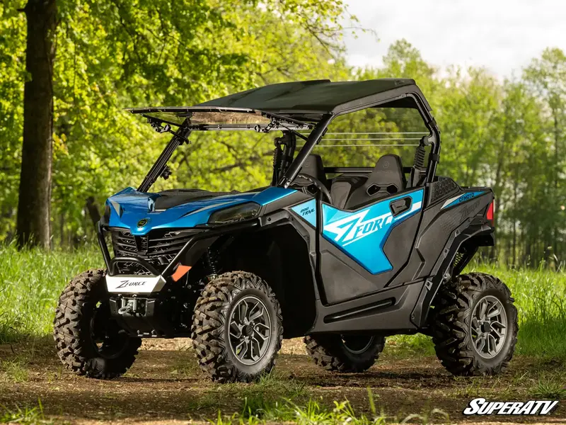 Superatv Cfmoto Zforce 950 Sport Scratch-Resistant Flip Windshield 2