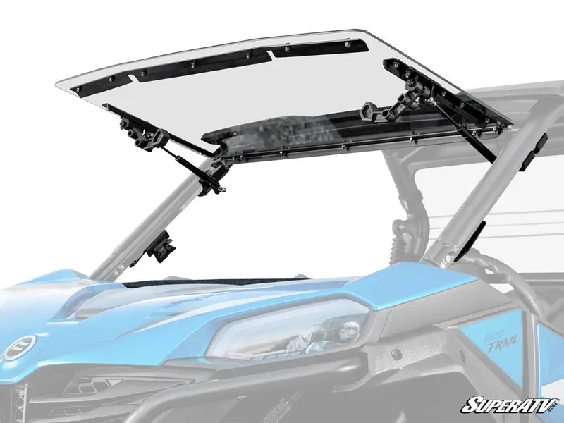 Superatv Cfmoto Zforce 950 Trail Scratch-Resistant Flip Windshield 1