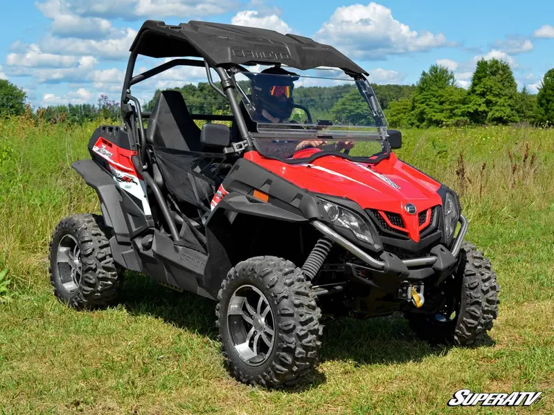 Superatv Cfmoto Zforce Scratch Resistant Flip Windshield 2