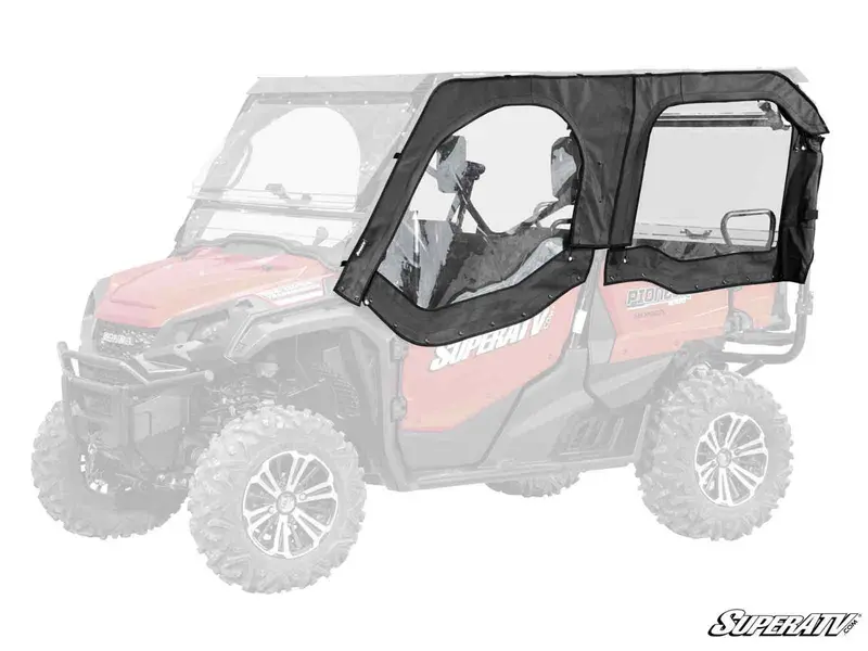 Superatv Honda Pioneer 1000-5 Primal Soft Cab Enclosure Upper Doors 1