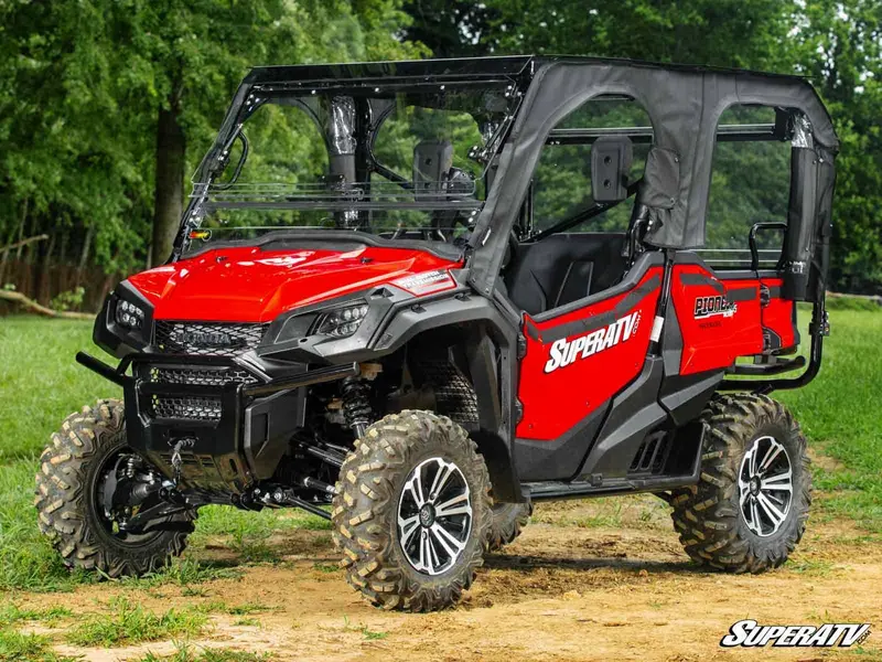 Superatv Honda Pioneer 1000-5 Primal Soft Cab Enclosure Upper Doors 2