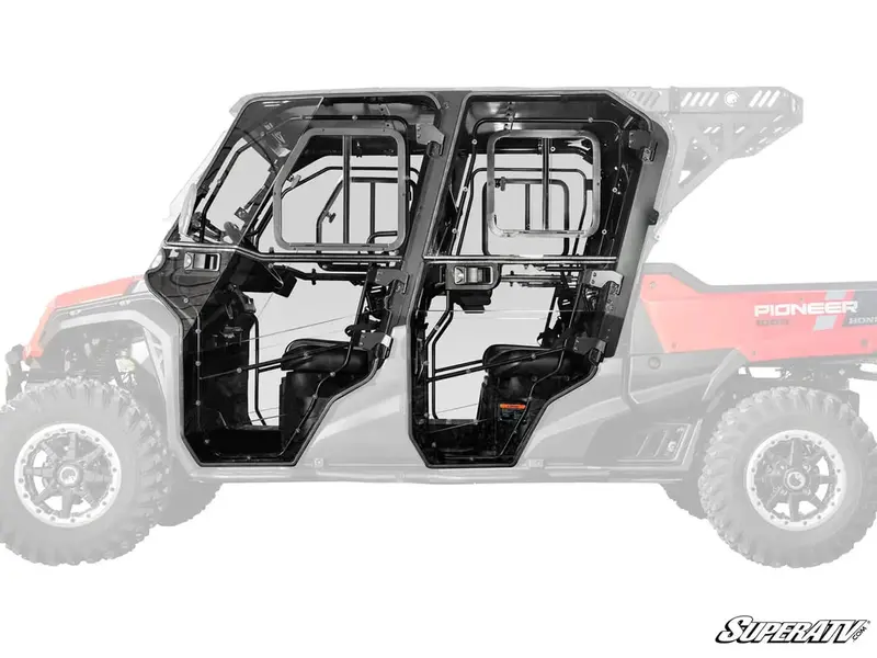 Superatv Honda Pioneer 1000-6 Convertible Cab Enclosure Doors 1