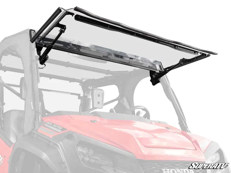 Superatv Honda Pioneer 1000 Maxdrive Power Flip Windshield 1