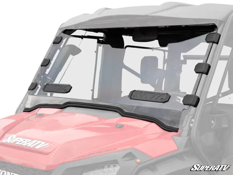 Superatv Honda Pioneer 1000 Vented Full Windshield 1