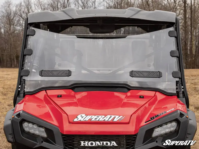 Superatv Honda Pioneer 1000 Vented Full Windshield 2