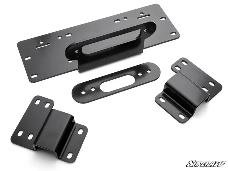 Superatv Honda Pioneer 520 Winch Mounting Plate 1