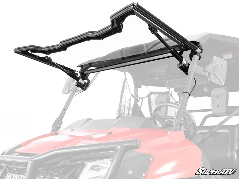 Superatv Honda Pioneer 700 Maxdrive Power Flip Windshield 1
